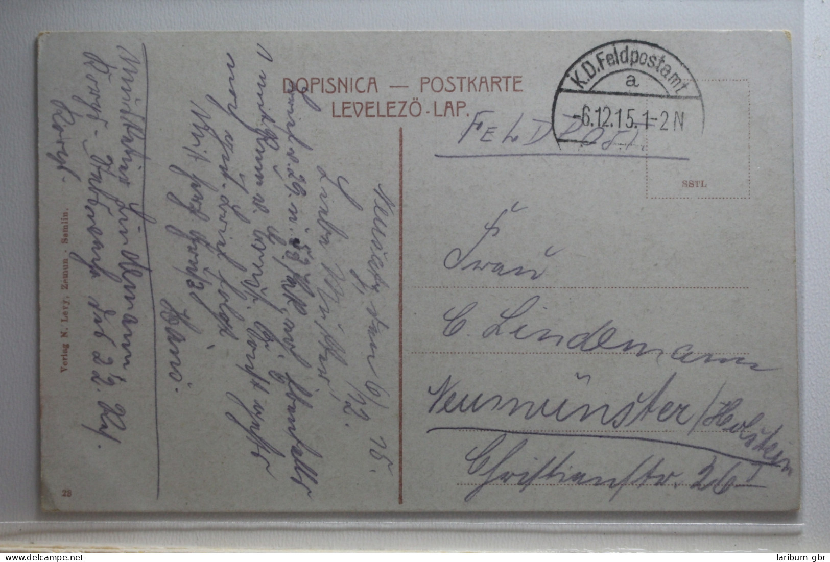 AK Belgrad Konak Feldpost 1915 Gebraucht #PI541 - Serbien