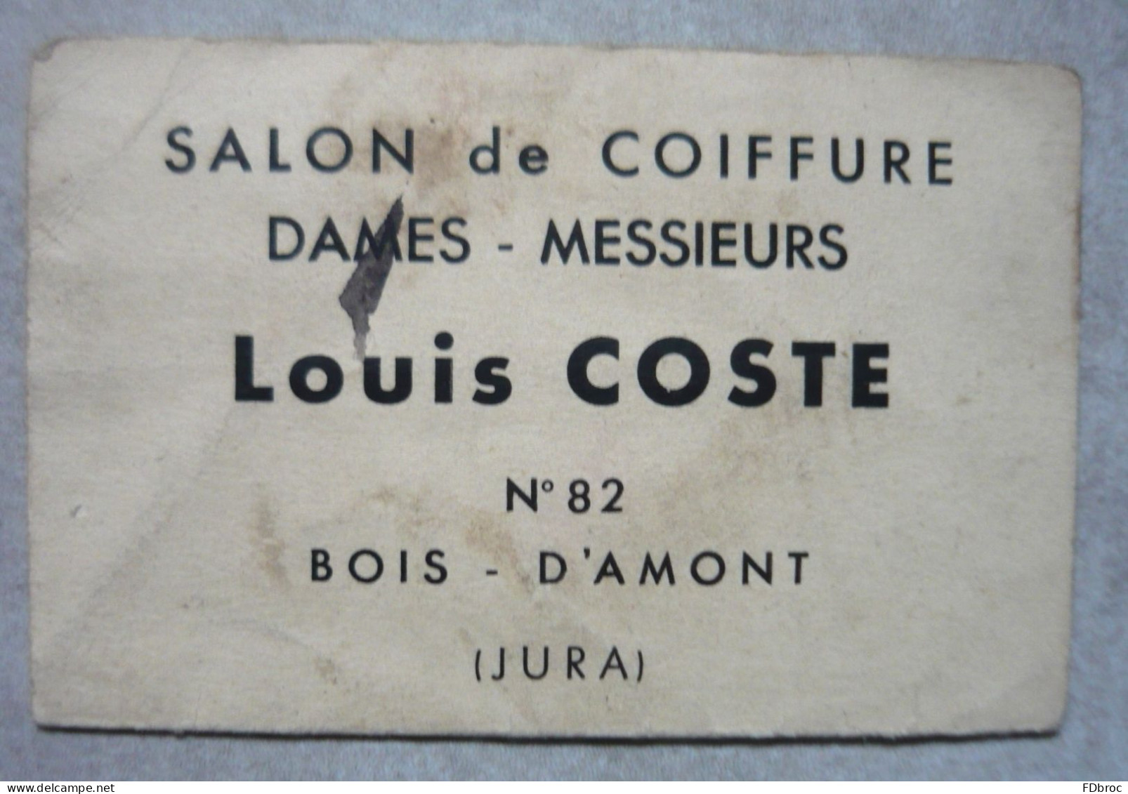 MINI CALENDRIER 1935 - Coiffeur Louis COSTE - Salon De Coiffure à BOIS D'AMONT ( JURA 39 ) - Kleinformat : 1921-40