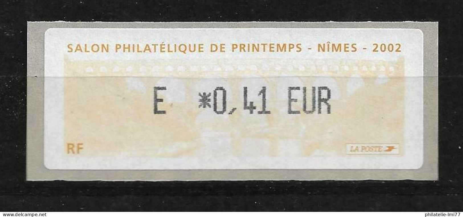 LISA 0,41 € - Salon Philatélique De Printemps - Nîmes 2002 - 1999-2009 Illustrated Franking Labels