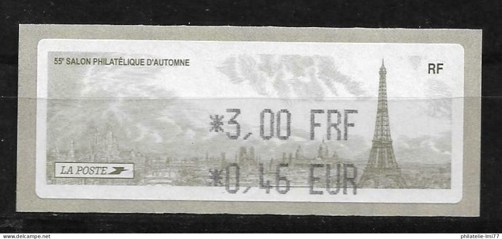 LISA 0,46 € - 55e Salon Philatélique D'automne - 1999-2009 Illustrated Franking Labels