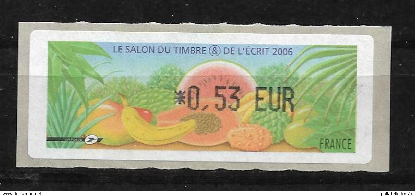 LISA 0,53 € - Le Salon Du Timbre Et De L'écrit 2006 - 1999-2009 Illustrated Franking Labels