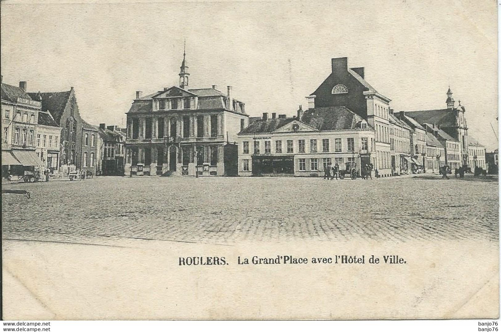 BELGIQUE - Roulers - La Grand-Place Avec L'Hôtel De Ville - Röselare