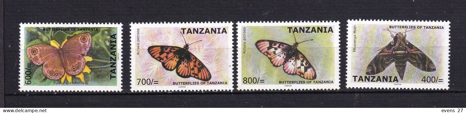 TANZANIA-BUTTERFLIES-MOTH-MNH - Papillons