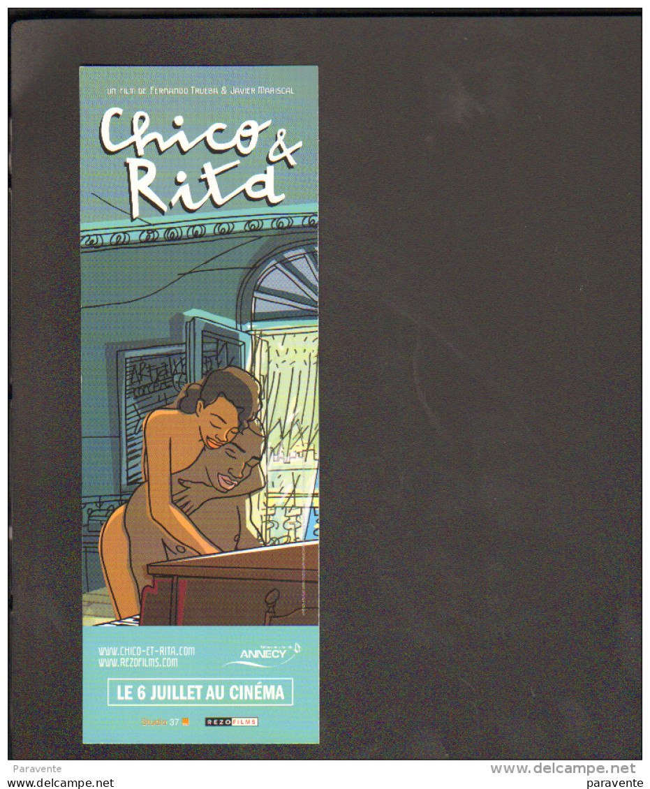 Marque Page BD Edition DENOEL Par MARISCAL Pour CHICO RITA - Bladwijzers