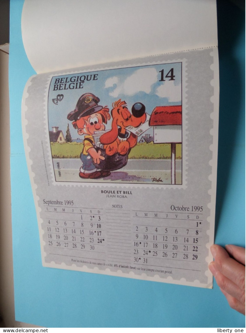 Calendrier 1995 Filatelie de la jeunesse - Jeugdfilatelie ( STRIP ) Zie Voir / Scans ( La Poste ) FRANSTALIG !