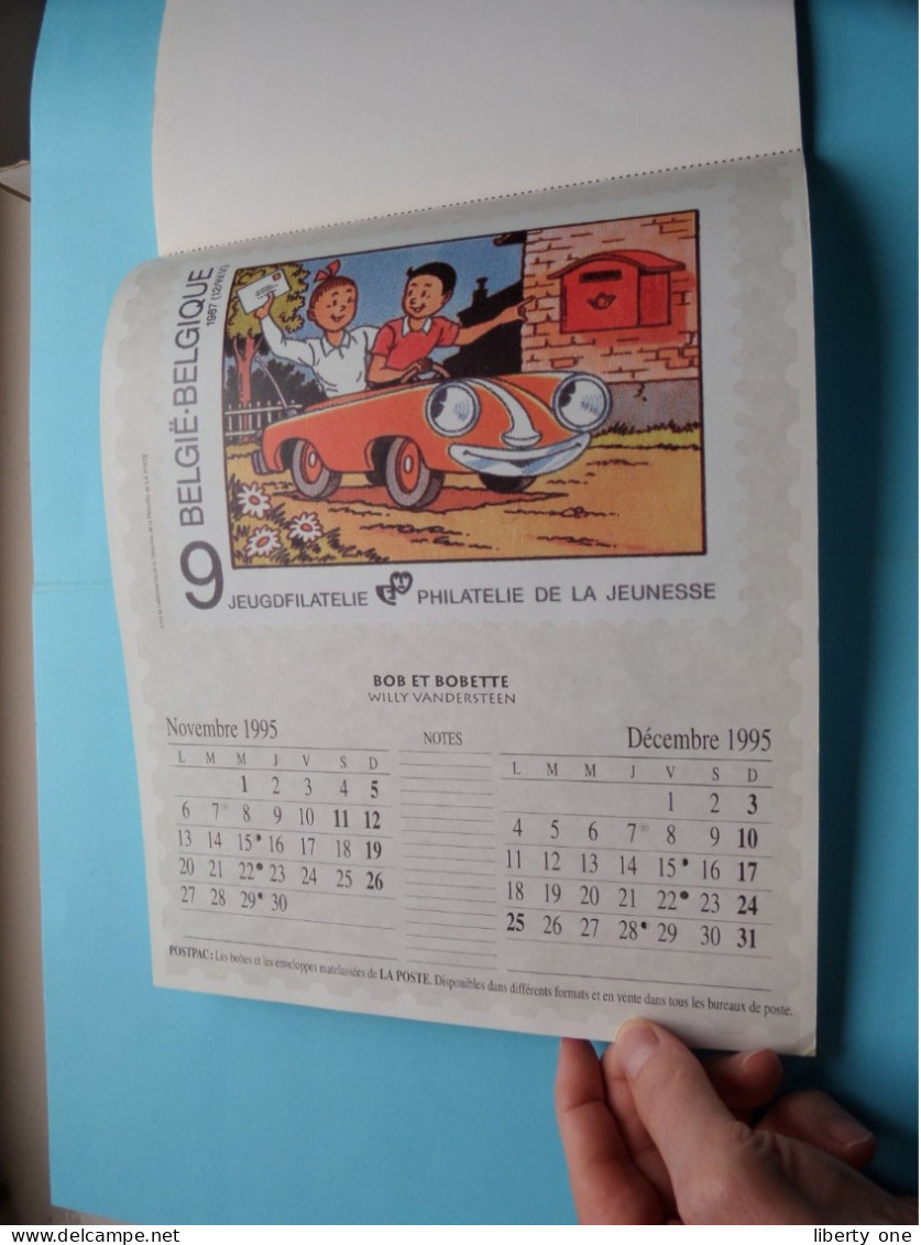 Calendrier 1995 Filatelie de la jeunesse - Jeugdfilatelie ( STRIP ) Zie Voir / Scans ( La Poste ) FRANSTALIG !