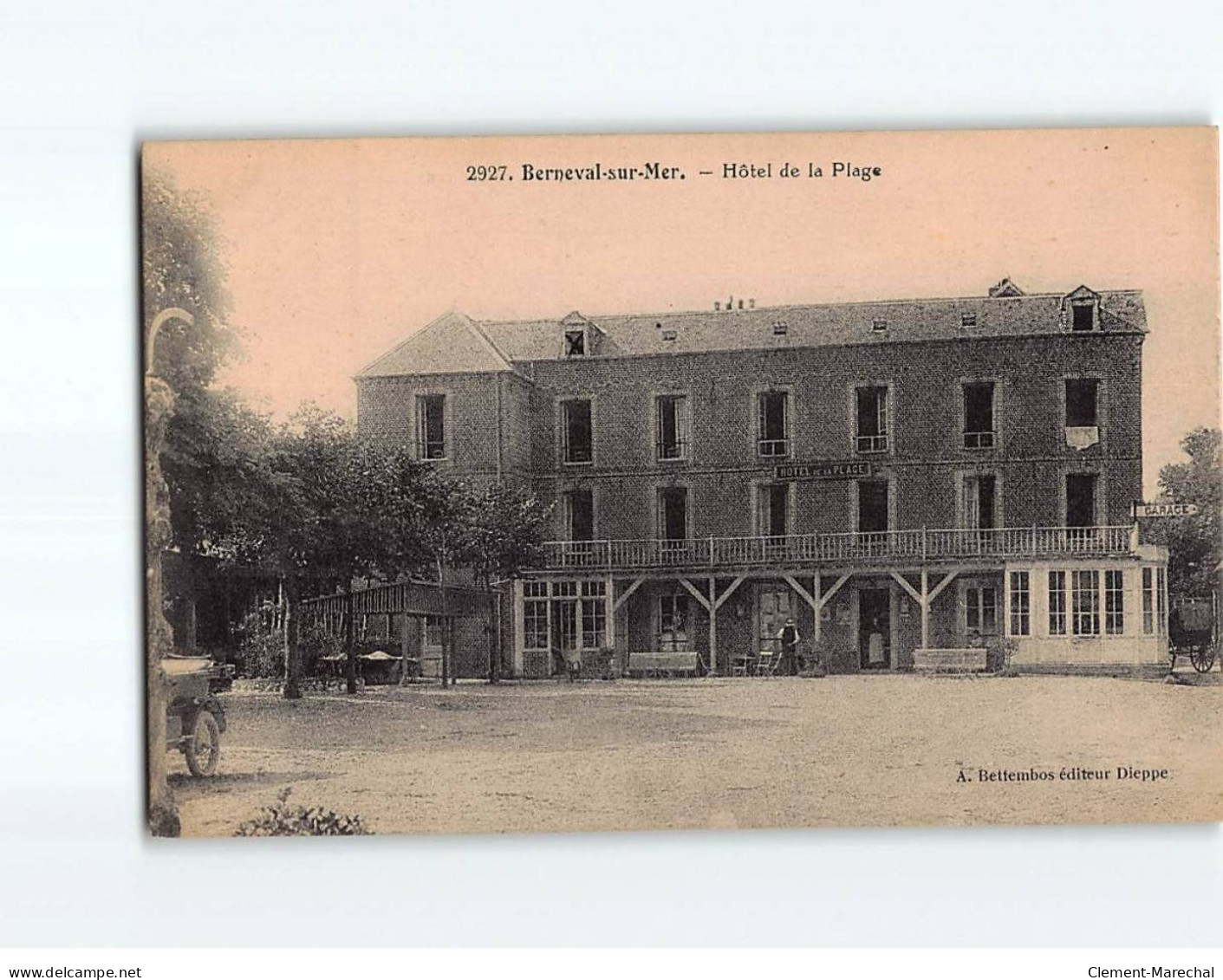 BERNEVAL : Hôtel De La Plage - Très Bon état - Berneval