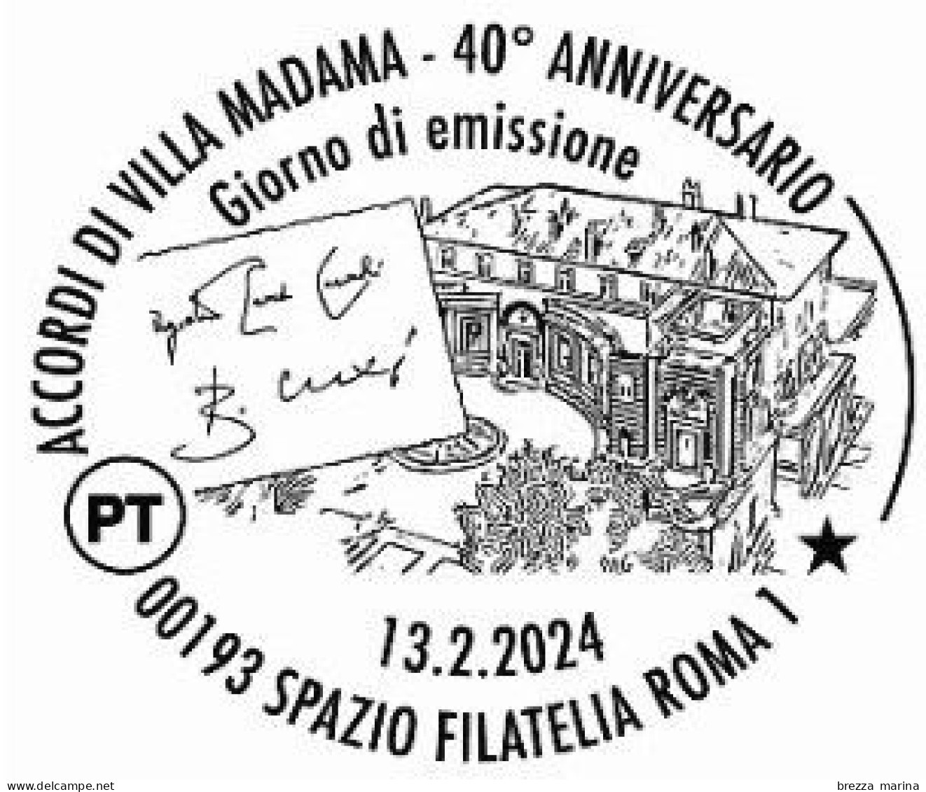 Nuovo - MNH - ITALIA - 2024 - 40 Anni Degli Accordi Di Villa Madama - B - Congiunta Vaticano - Barre 2398 - Bar-code