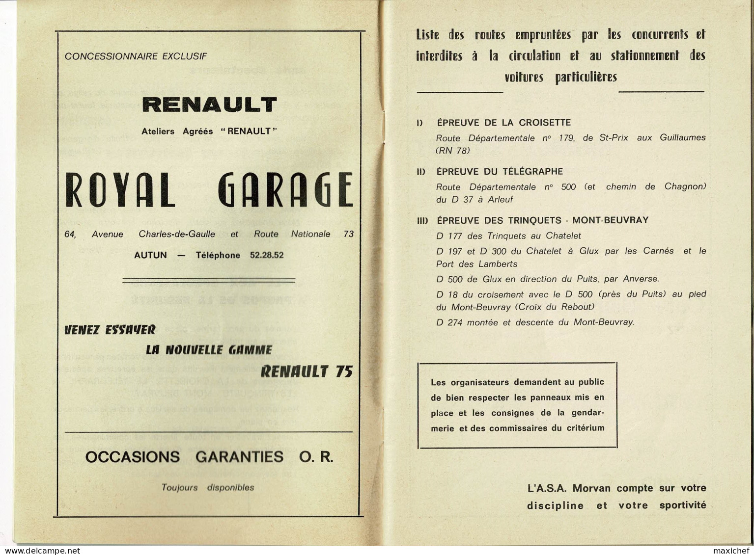 Championnat France Critériums, Coeff 4 - 7me Critérium De La Châtaigne - 19/20 Octobre 1974 - Autun, Liste Engagés - Automobile - F1