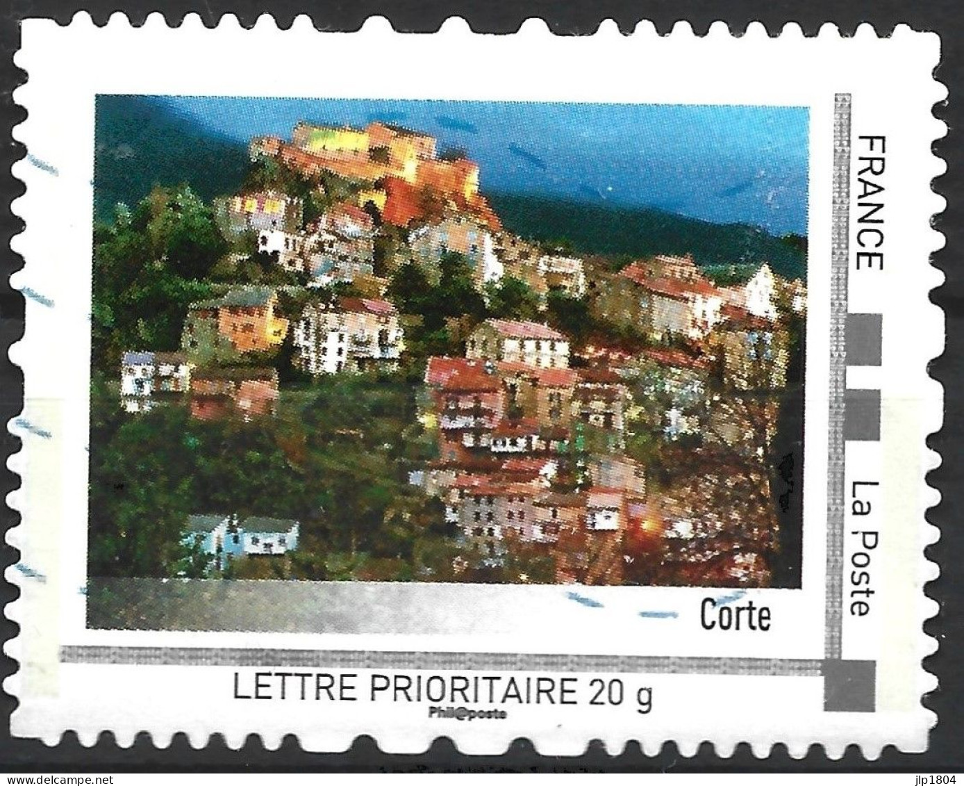 Montimbramoi La Corse - CORTE - Lettre Prioritaire - Timbre Sur Support - Usati