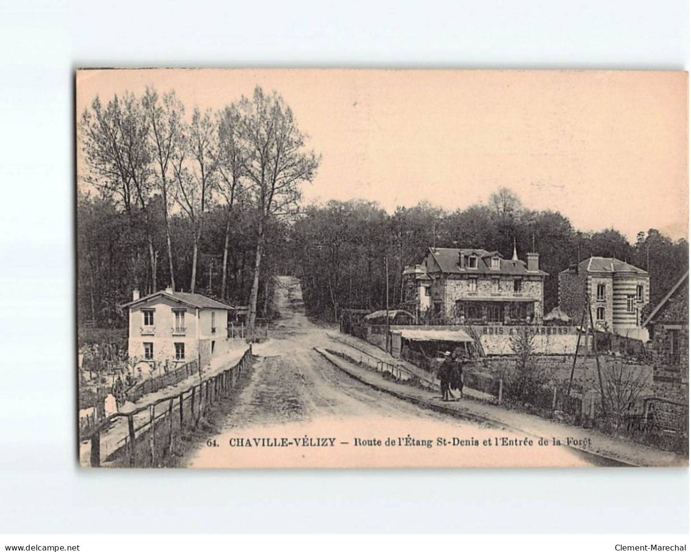 CHAVILLE - VELIZY : Route De L'Etang Saint-Denis Et L'Entrée Dans La Forêt - Très Bon état - Chaville