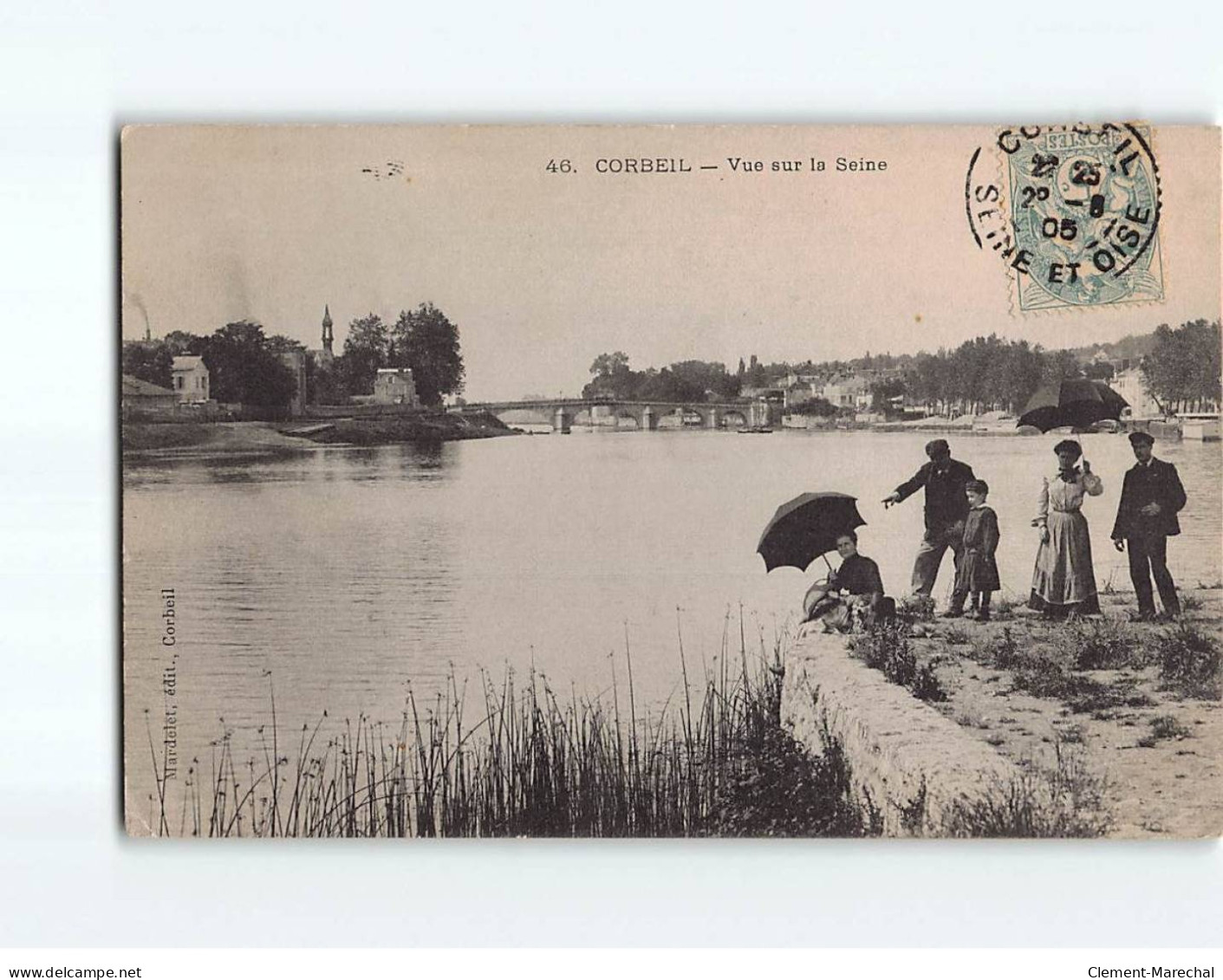 CORBEIL : Vue Sur La Seine - état - Corbeil Essonnes