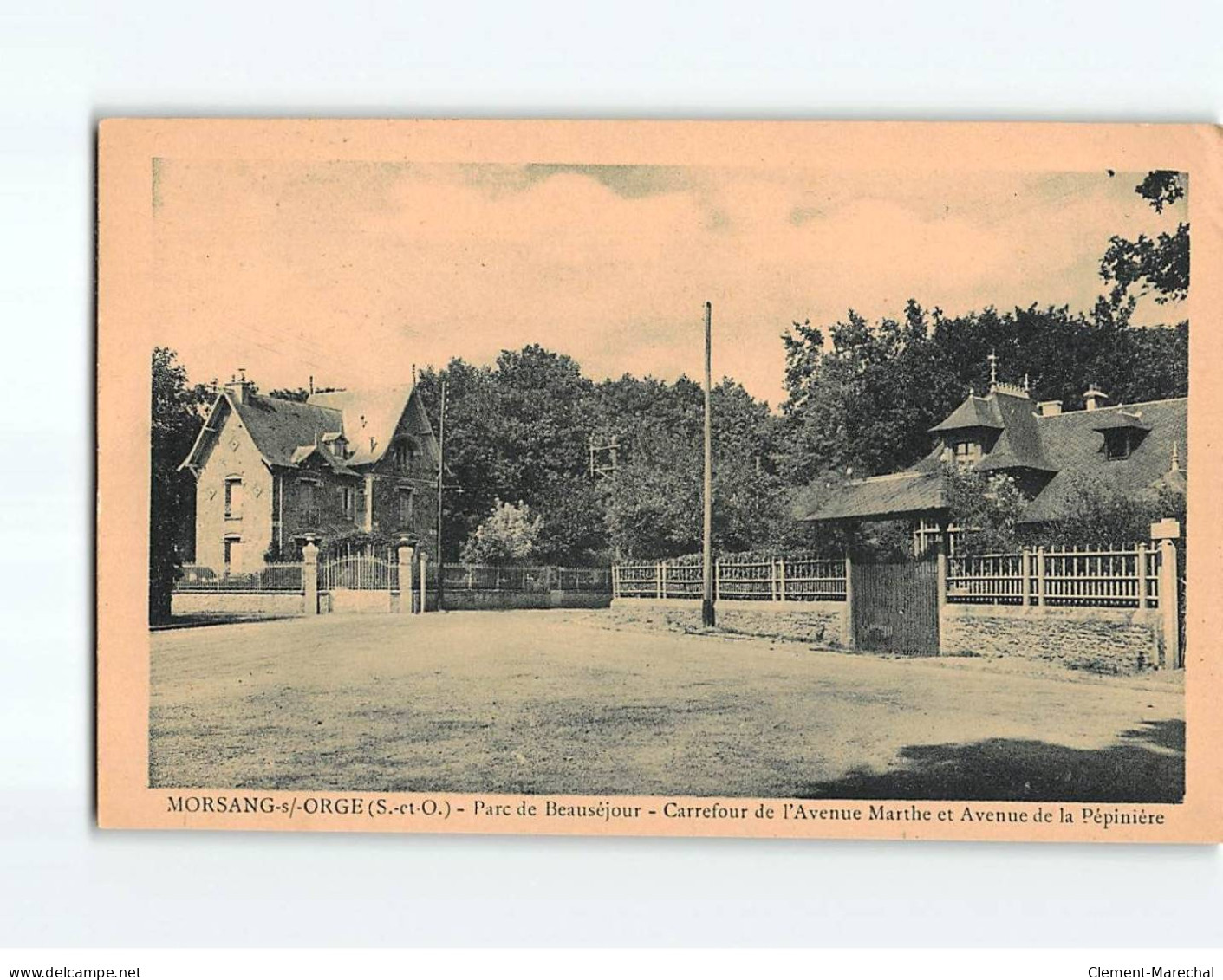 MORSANG SUR ORGE : Parc De Beauséjour, Carrefour De L'Avenue Marthe Et Avenue De La Pépinière - état - Morsang Sur Orge