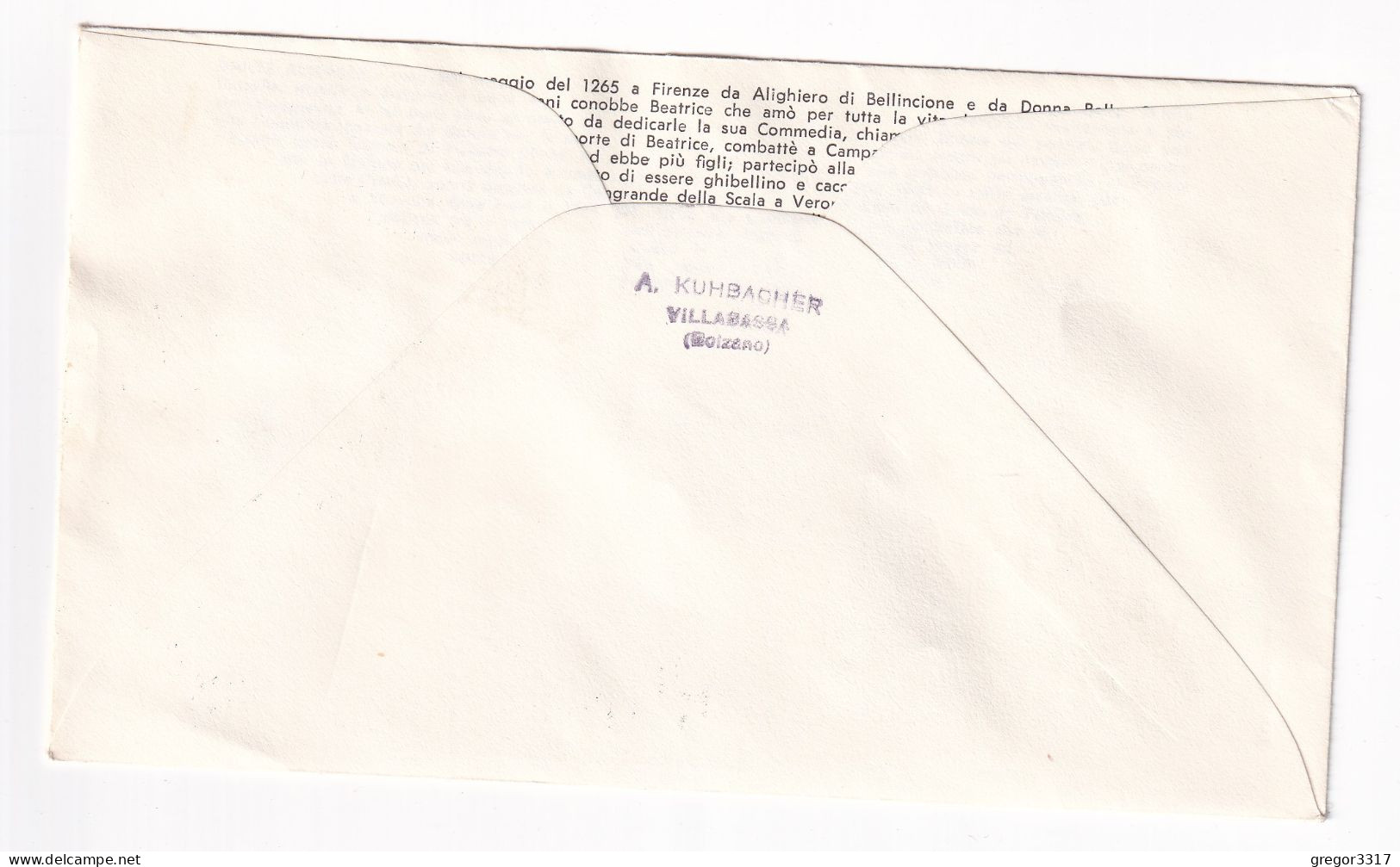 E5994) CITTA Del VATICANO - VII Cent. Della NASCITA DANTE ALIGHERI   - FDC - Einschreiben Raccomandata - 1965 - FDC