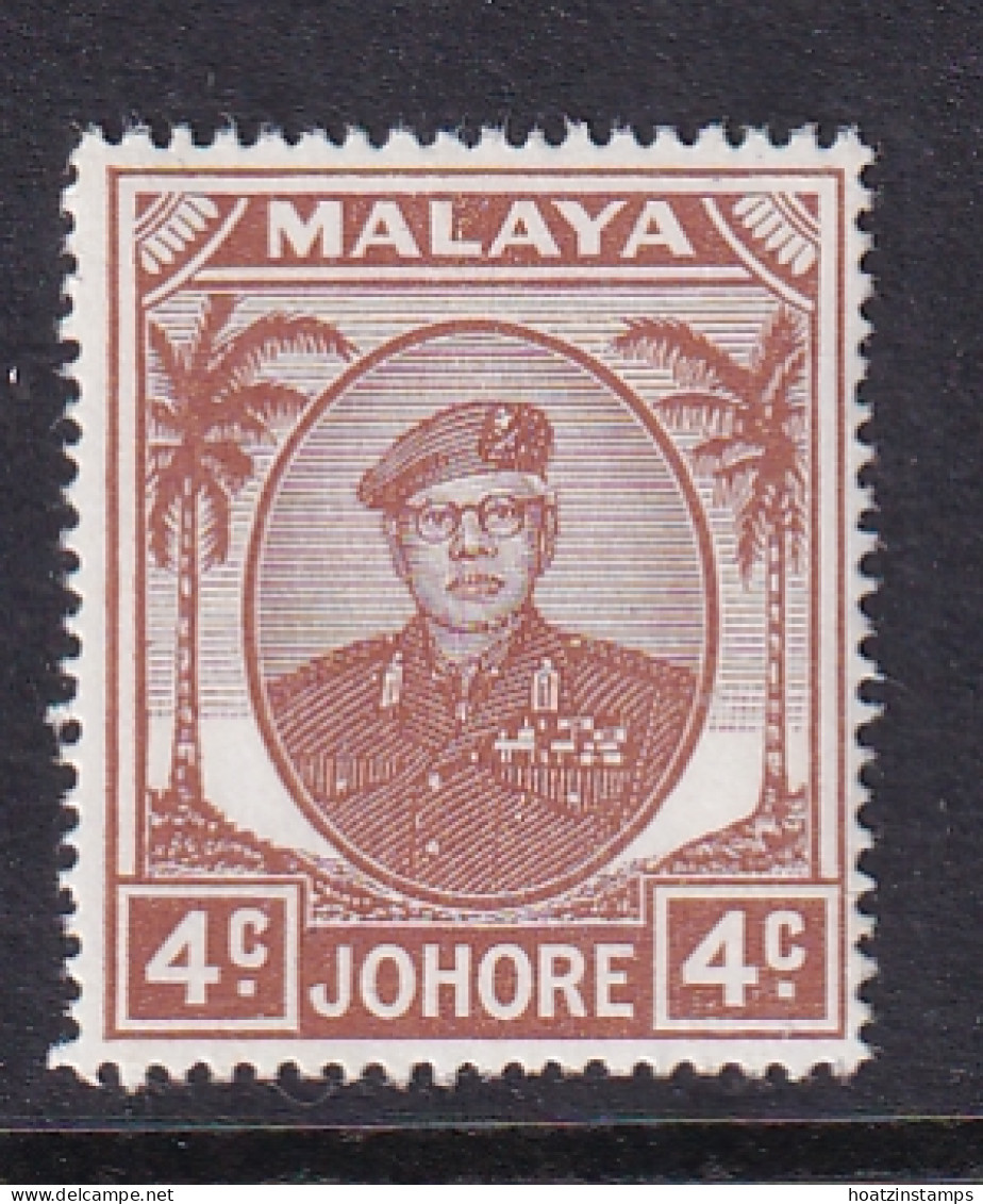 Malaya - Johore: 1949/55   Sultan Ibrahim    SG136    4c      MH - Johore