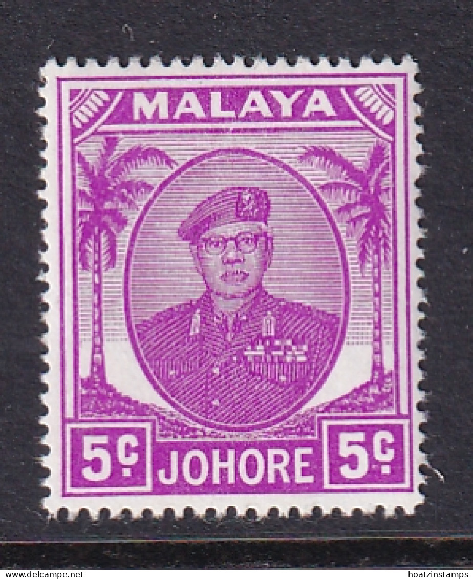 Malaya - Johore: 1949/55   Sultan Ibrahim    SG136a    5c      MH - Johore