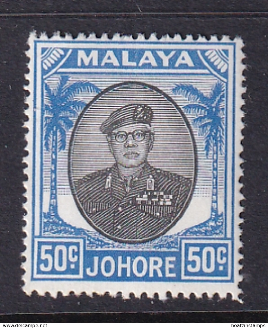 Malaya - Johore: 1949/55   Sultan Ibrahim    SG144    50c     MH - Johore