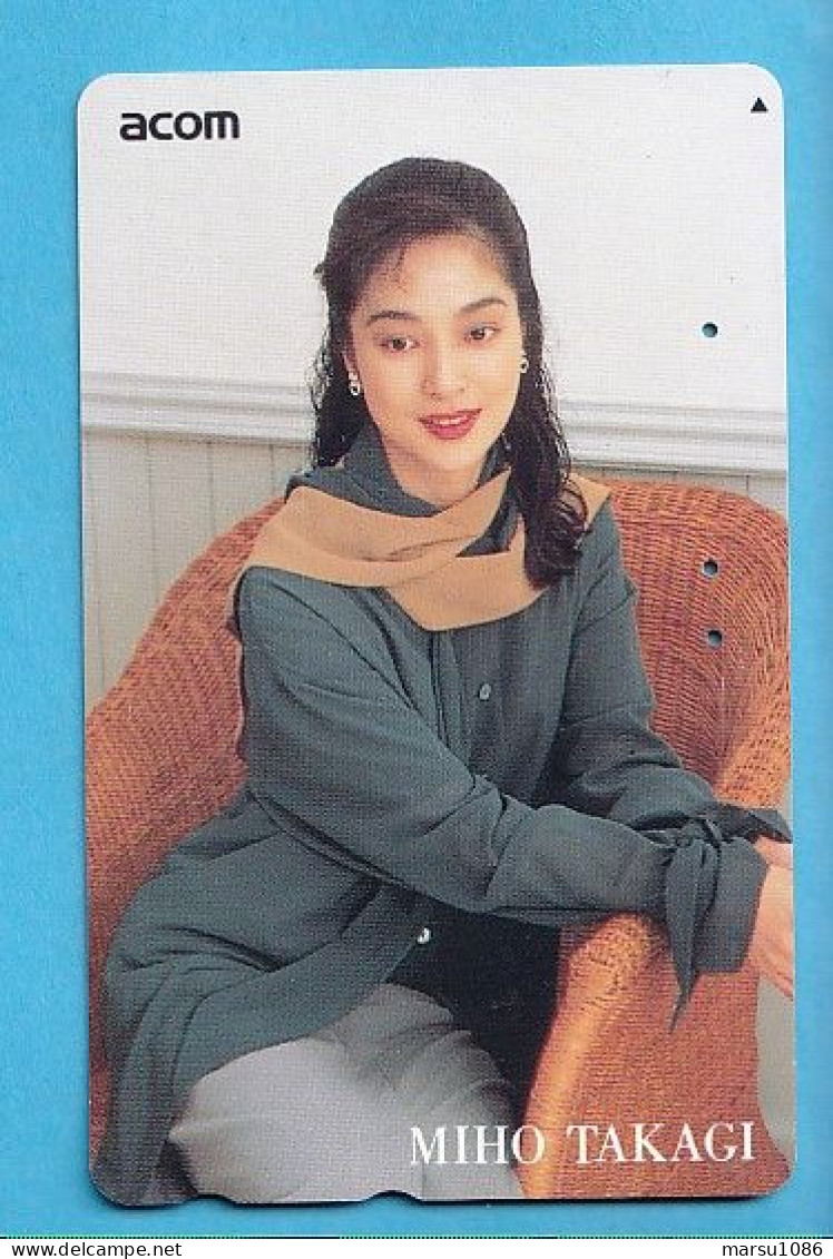 Japan Telefonkarte Japon Télécarte Phonecard -  Girl Frau Women Femme Acom  Miho Takagi - Personnages