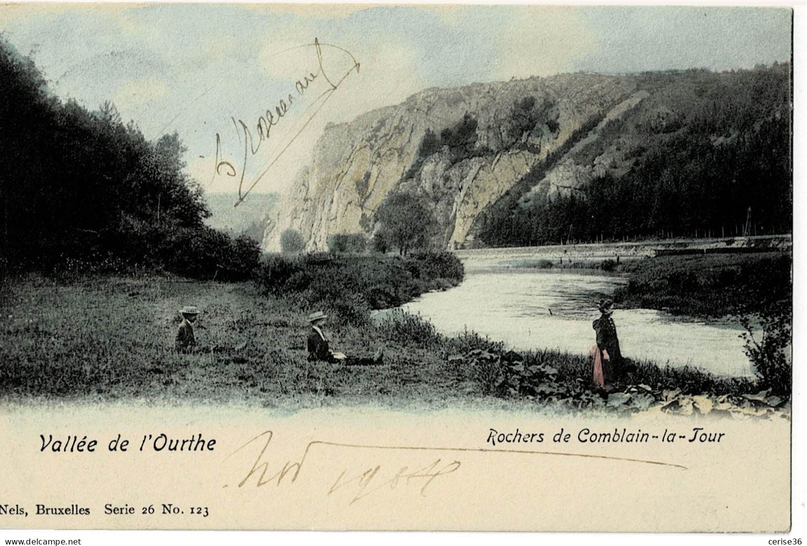 Rochers De Comblain-la-Tour Ed. Nels Bruxelles Colorée  Série 26 N° 123 Et Circulée En 1904 - Comblain-au-Pont