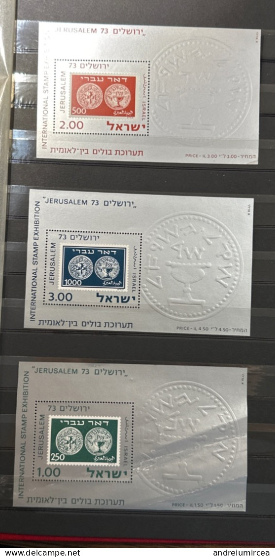 International Stamp Exhibition Jerusalem 73 - Unused Stamps (with Tabs)