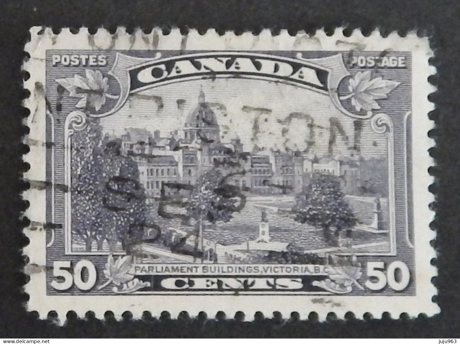 CANADA YT 188 OBLITÉRÉ "LE PARLEMENT A VICTORIA" ANNÉE 1935 - Usati