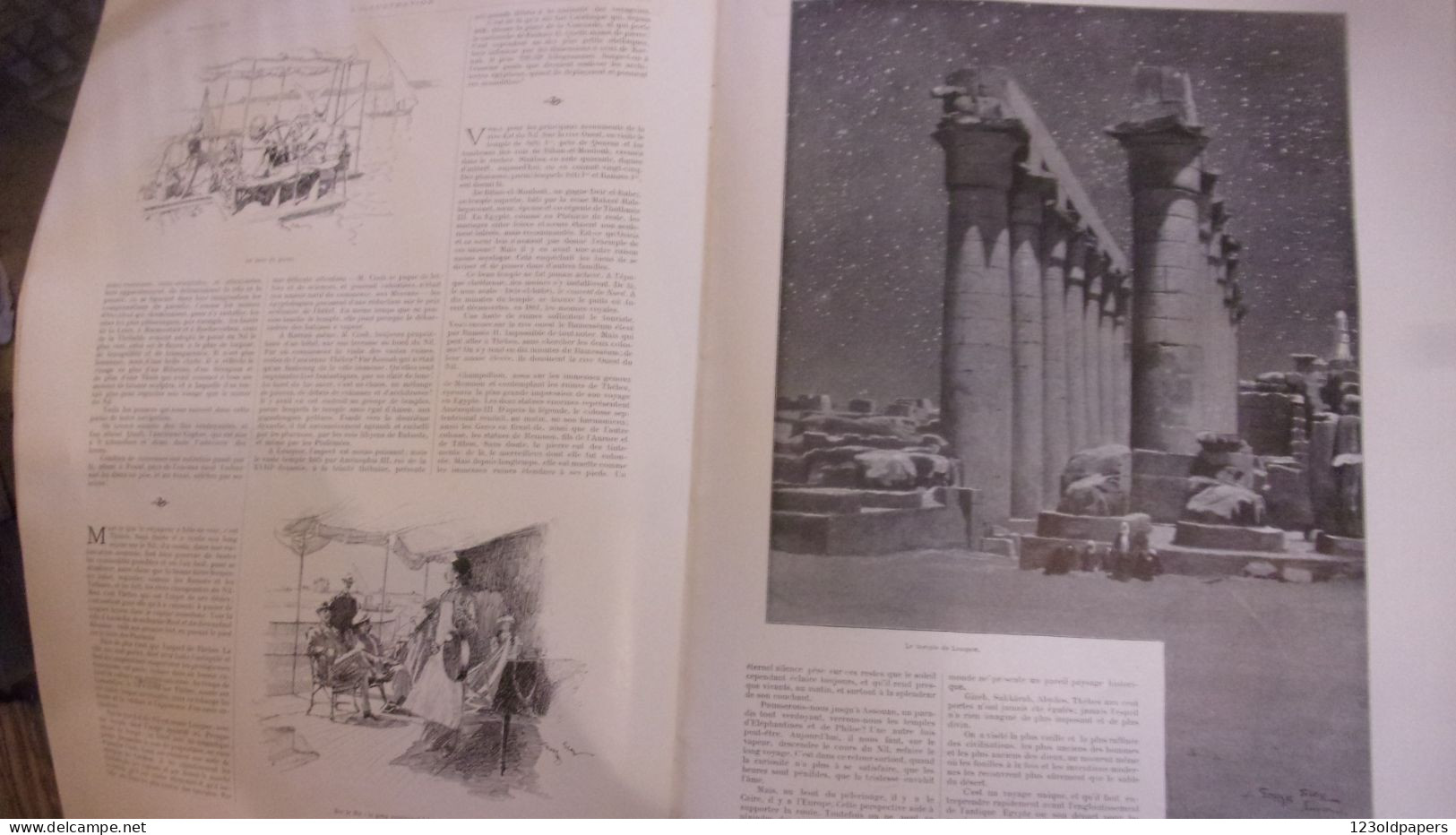 1901 1902  L ILLUSTRATION NOEL MAURICE DE LAMBERT ROCHEGROSSE ILLUSTRATEURS NOEL EN EGYPTE LA CHARITE SUR LOIRE ..