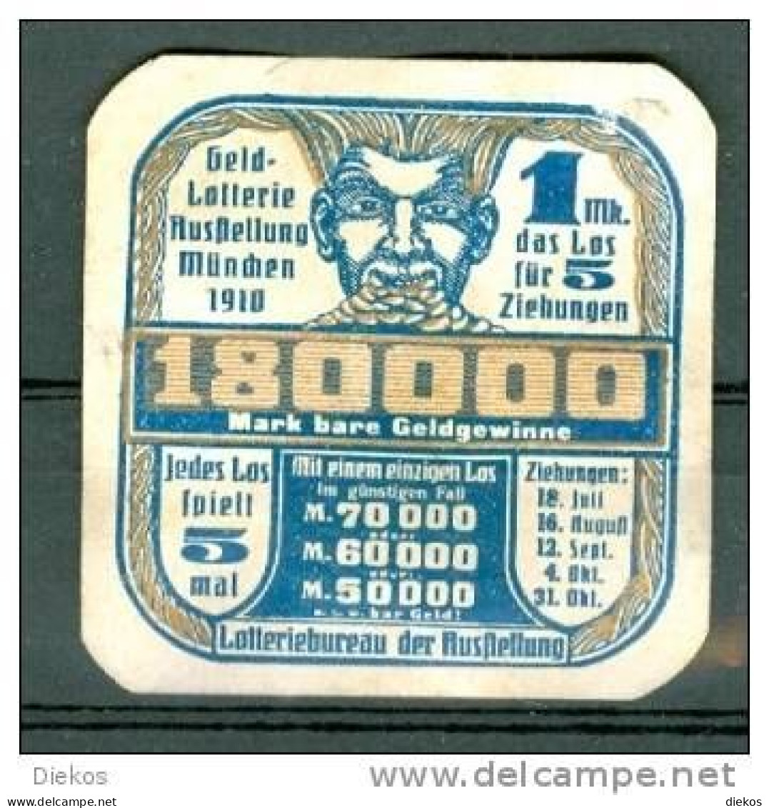 Werbemarke Cinderella Poster Stamp Lotterie München 1910 #640 - Erinnophilie