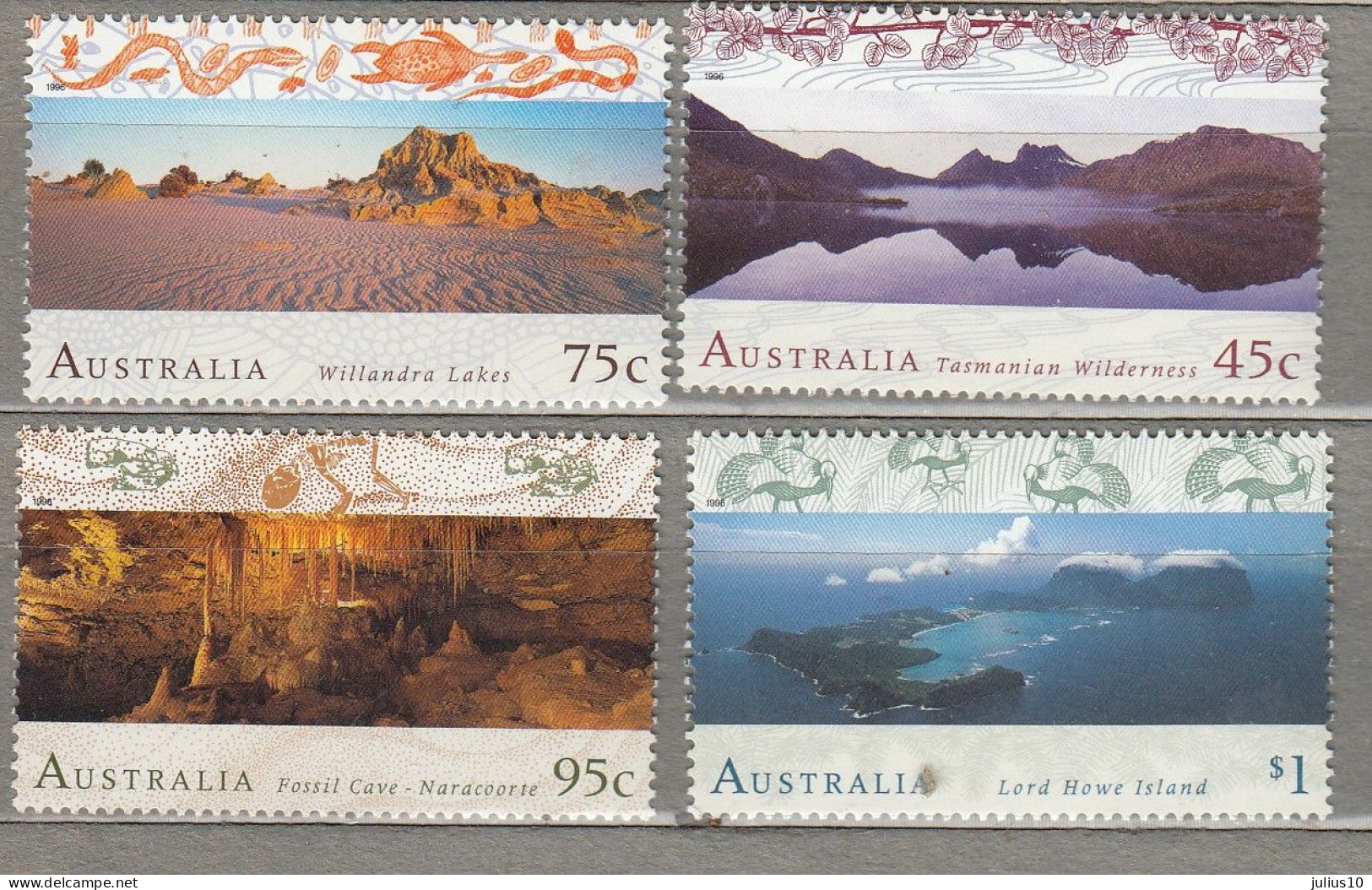 AUSTRALIA 1996 Landscape MNH(**)  Mi 1536-1539 #33798 - Ungebraucht