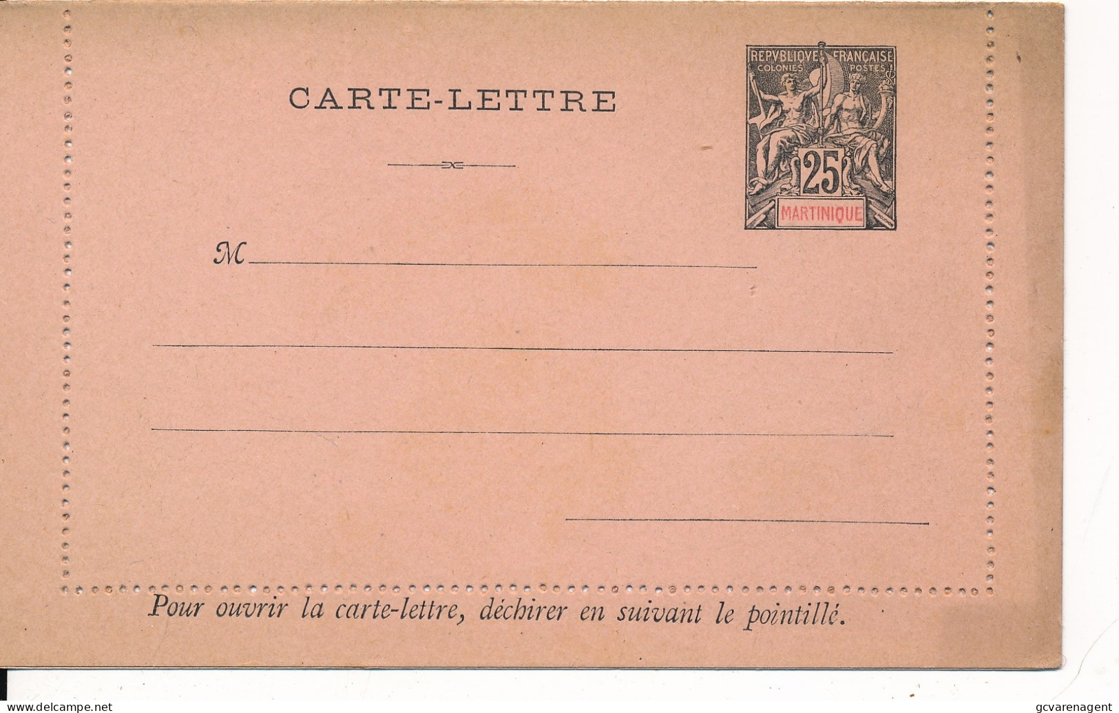 Martinique   Carte Lettre Entier Postal - Covers & Documents