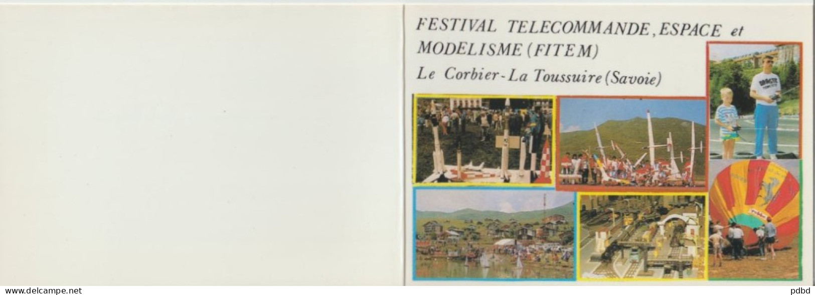 TGV ILL 73 . Festival Télécommande, Espace Et Modélisme . Le Corbier . La Toussuire . Dépliant . - Demonstrations