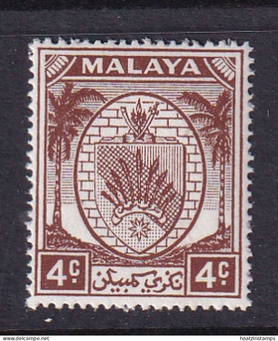 Negri Sembilan: 1949/55   Arms     SG45    4c     MNH - Negri Sembilan