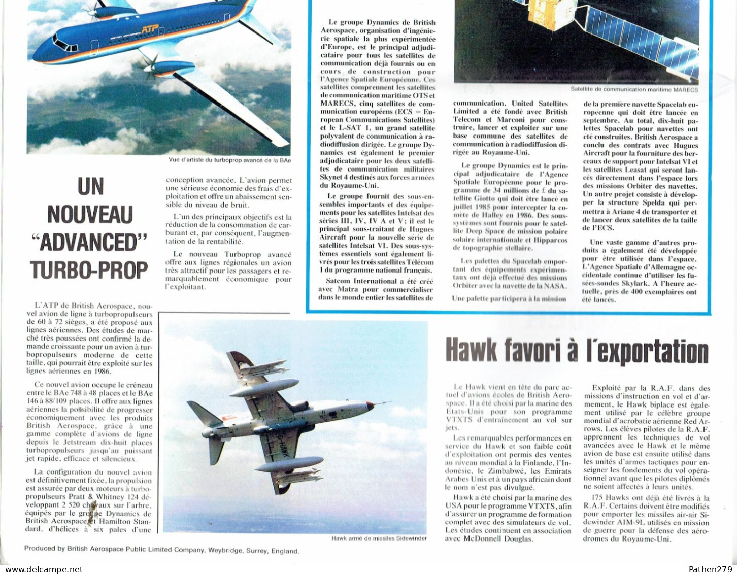 Journal British Aerospace Bulletin Pour Le Salon Aéronautique Du Bourget Juin 1983 - Transportation