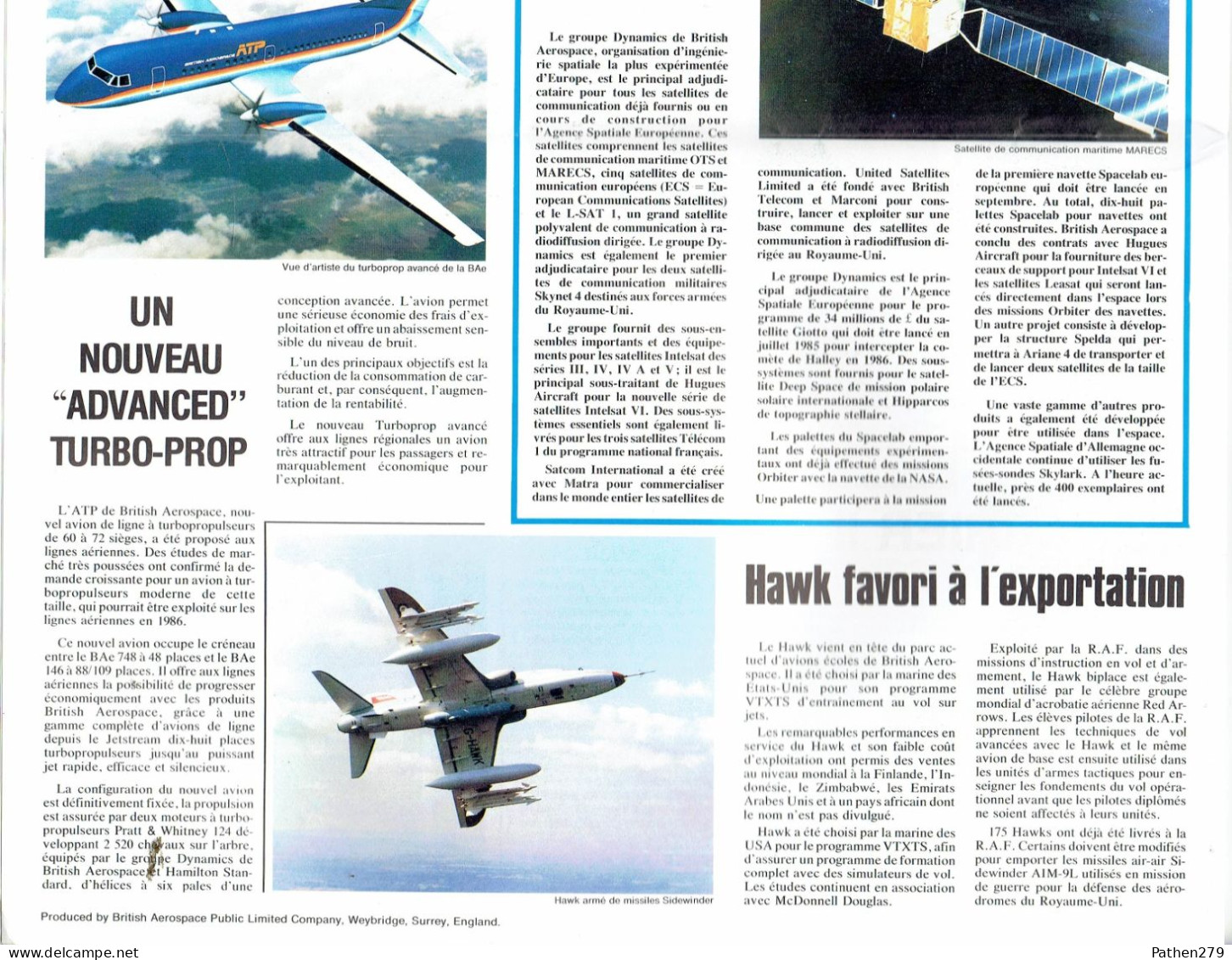 Journal British Aerospace Bulletin Pour Le Salon Aéronautique Du Bourget Juin 1983 - Transportes