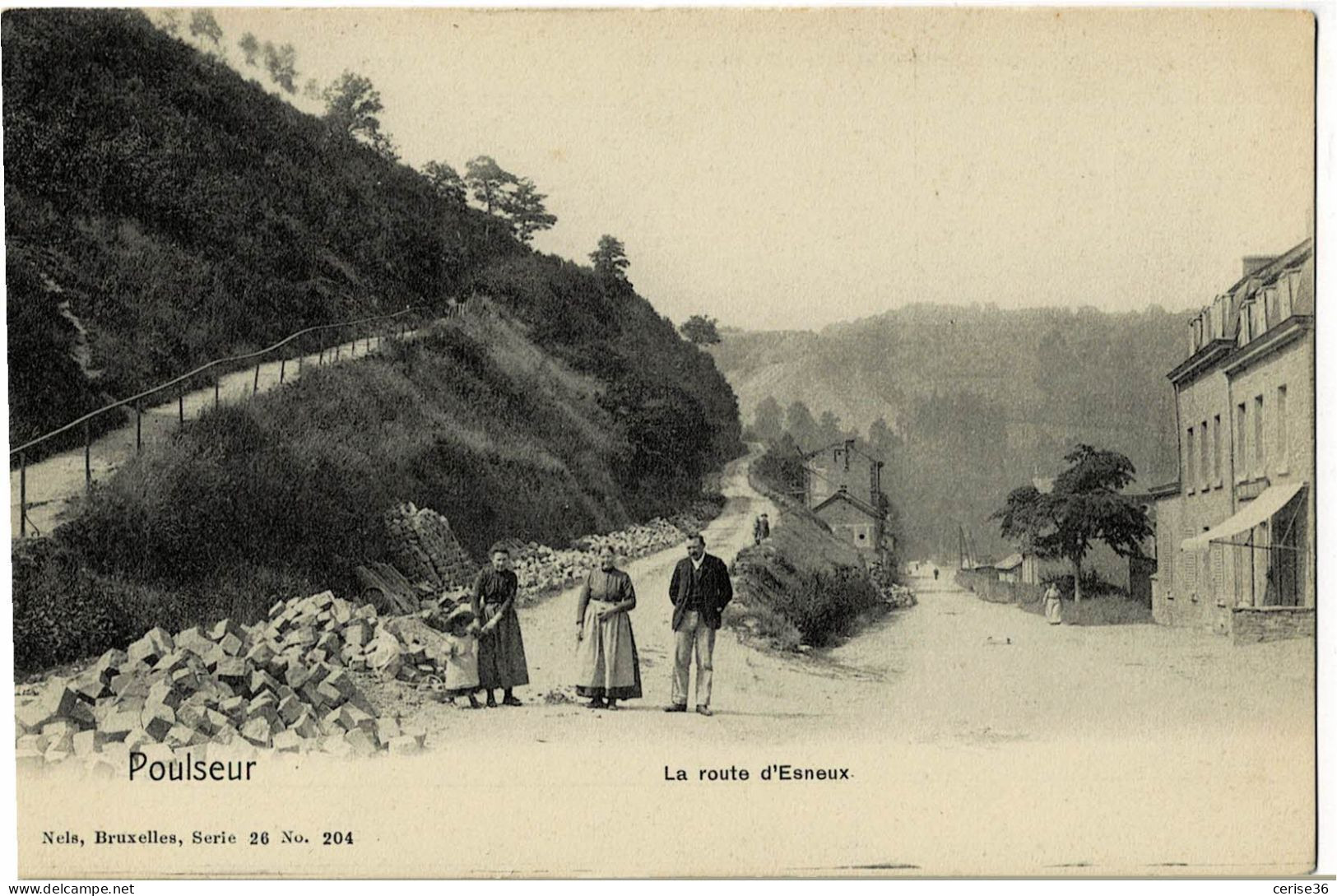 Poulseur La Route D'Esneux Ed. Nels Bruxelles Série 26 N° 204 Avec Publicité Au Verso - Comblain-au-Pont