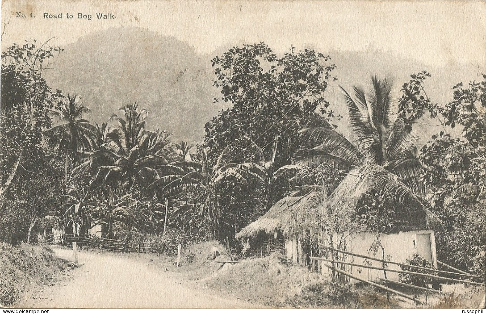 JAMAICA - ROAD TO THE BOG WALK - PUB. DUPERLY N° 4 - 1908 - Giamaica