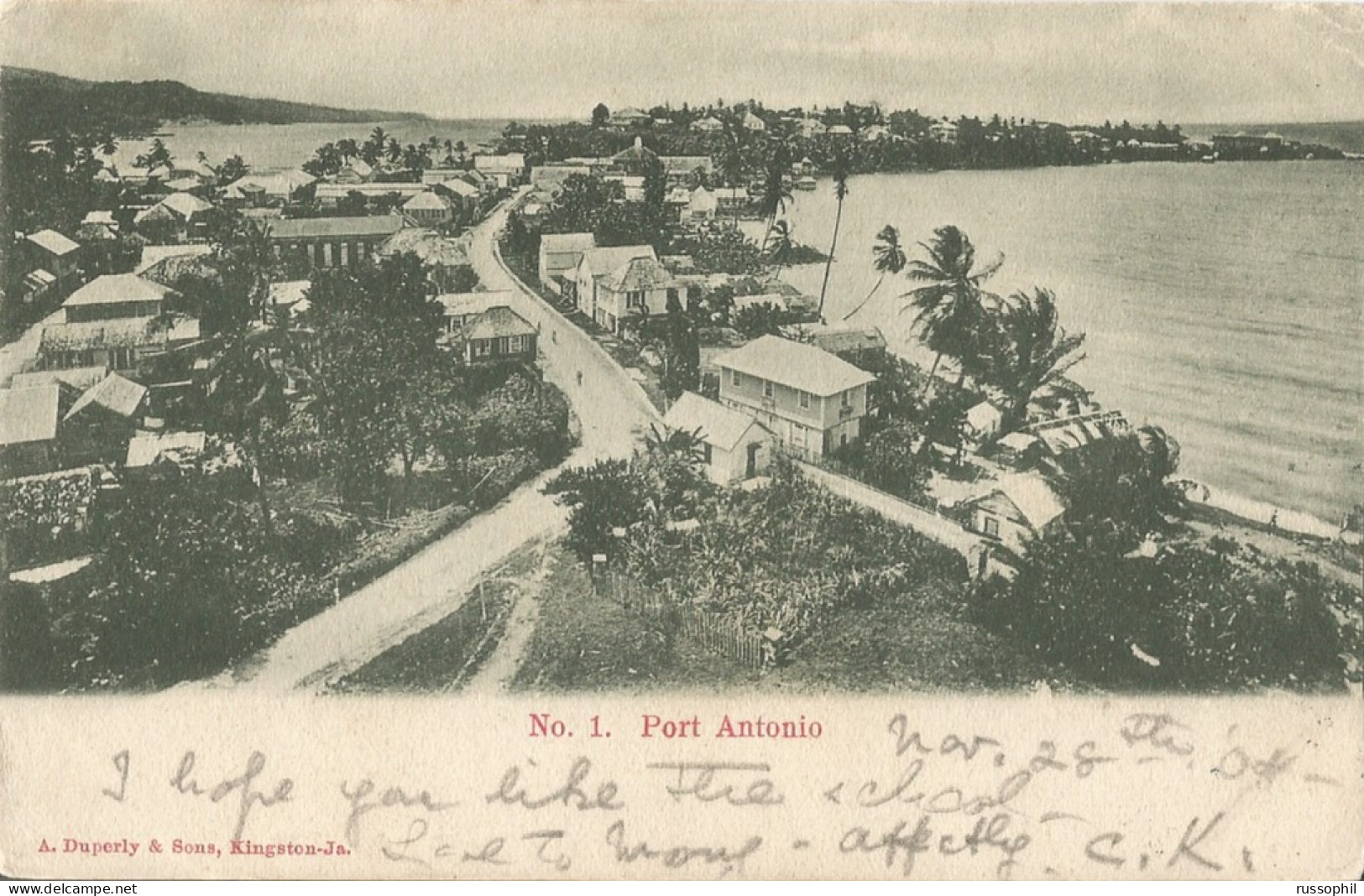 JAMAICA - PORT ANTONIO - PUB. DUPERLY N° 1 - 1904 - Jamaïque