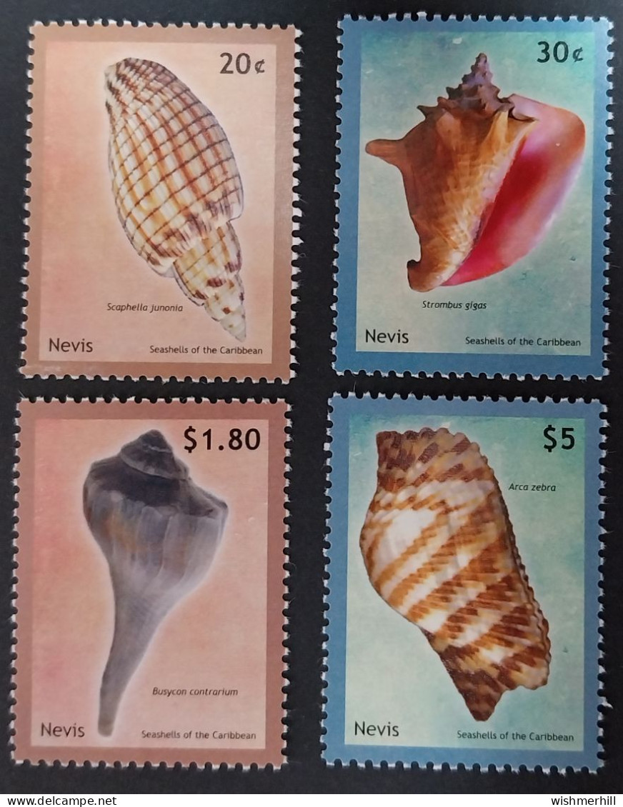 Coquillages Shells // Série Complète Neuve ** MNH ; Nevis YT 2281/2284 (2011) Cote 8 € - Coneshells