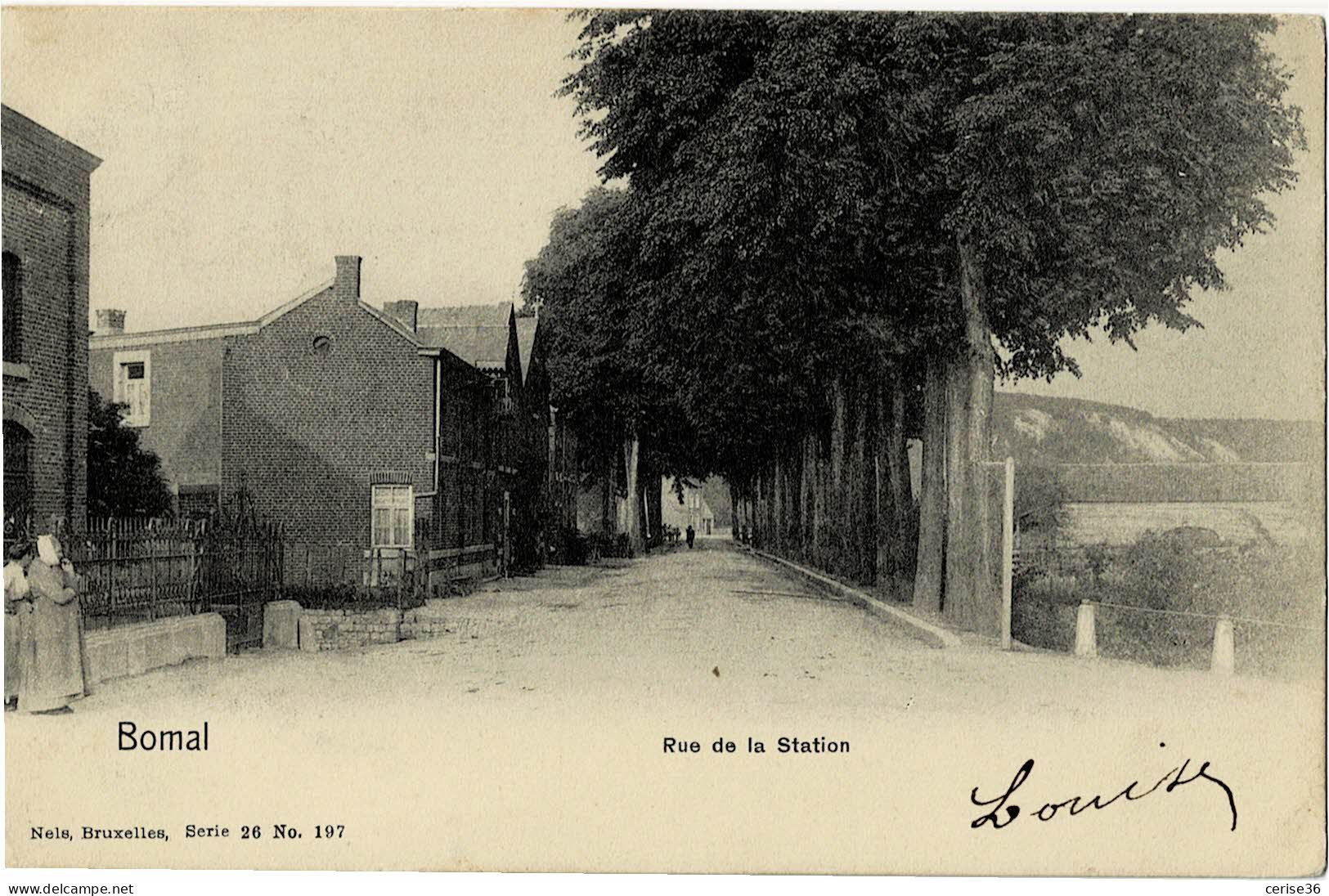 Bomal Rue De La Station Ed. Nels Bruxelles Série 26 N° 197 Circulée En 1903 - Hotton