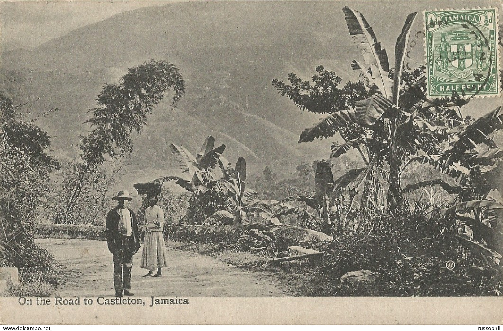 JAMAICA - ON THE ROAD TO CASTLETON - VALENTINE'S SERIES - 1910 - Jamaica