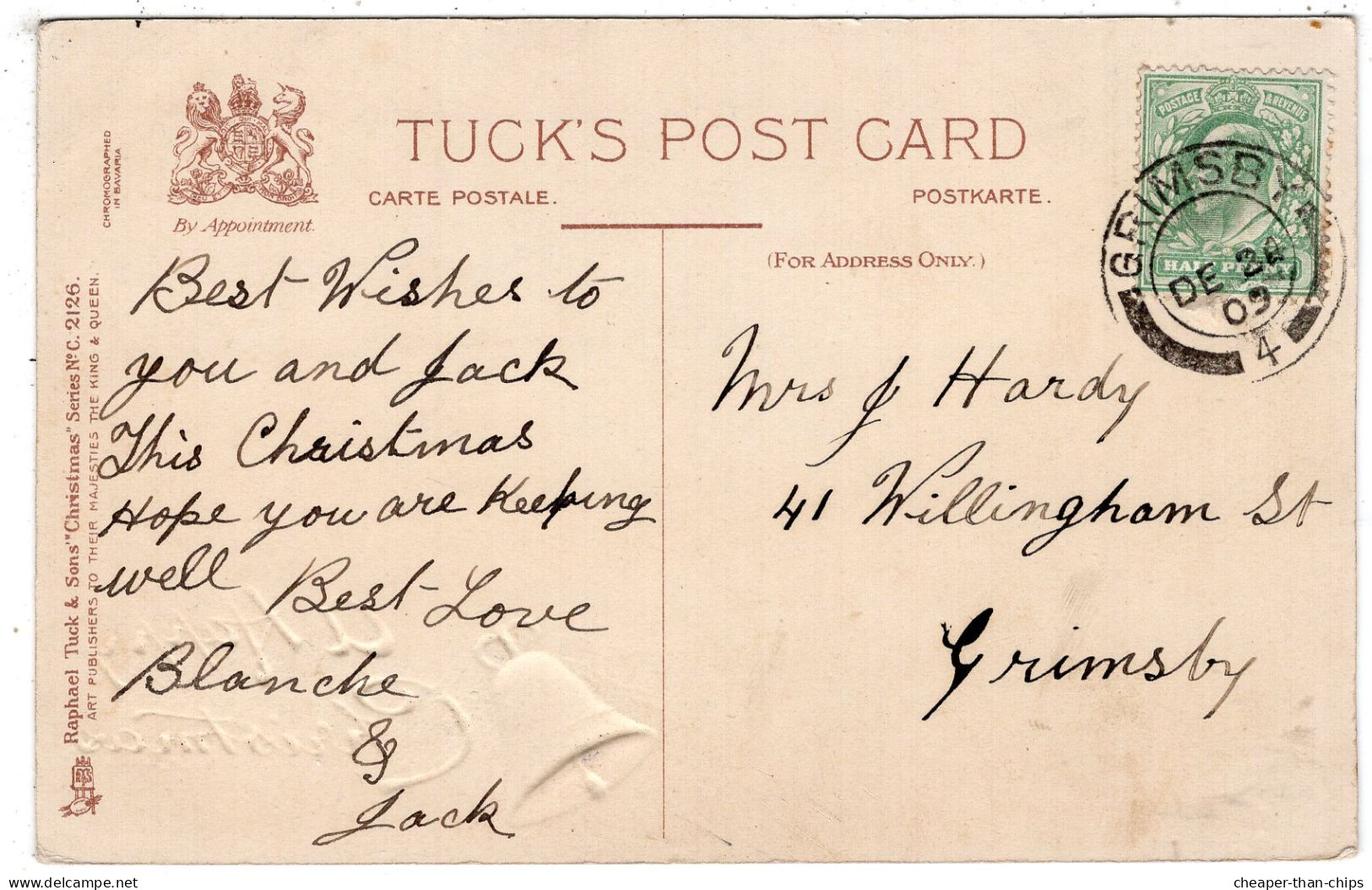 M. MORRIS - Christmas Greeting - Tuck C.2126 - Gilt Edging - Tuck, Raphael