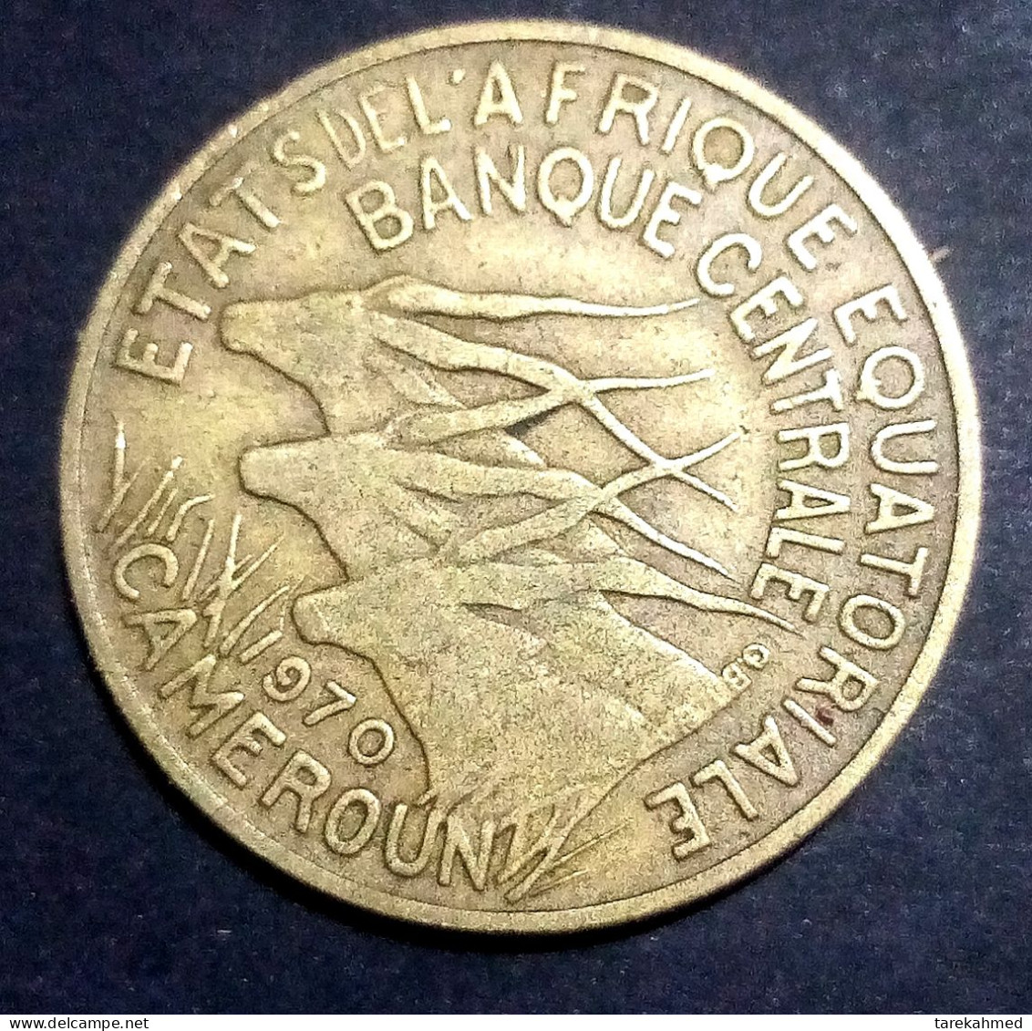 Cameroun, 5 Francs, 1970, Paris, TTB, Bronze-Aluminium, KM:10, Perfect, Agouz - Camerún