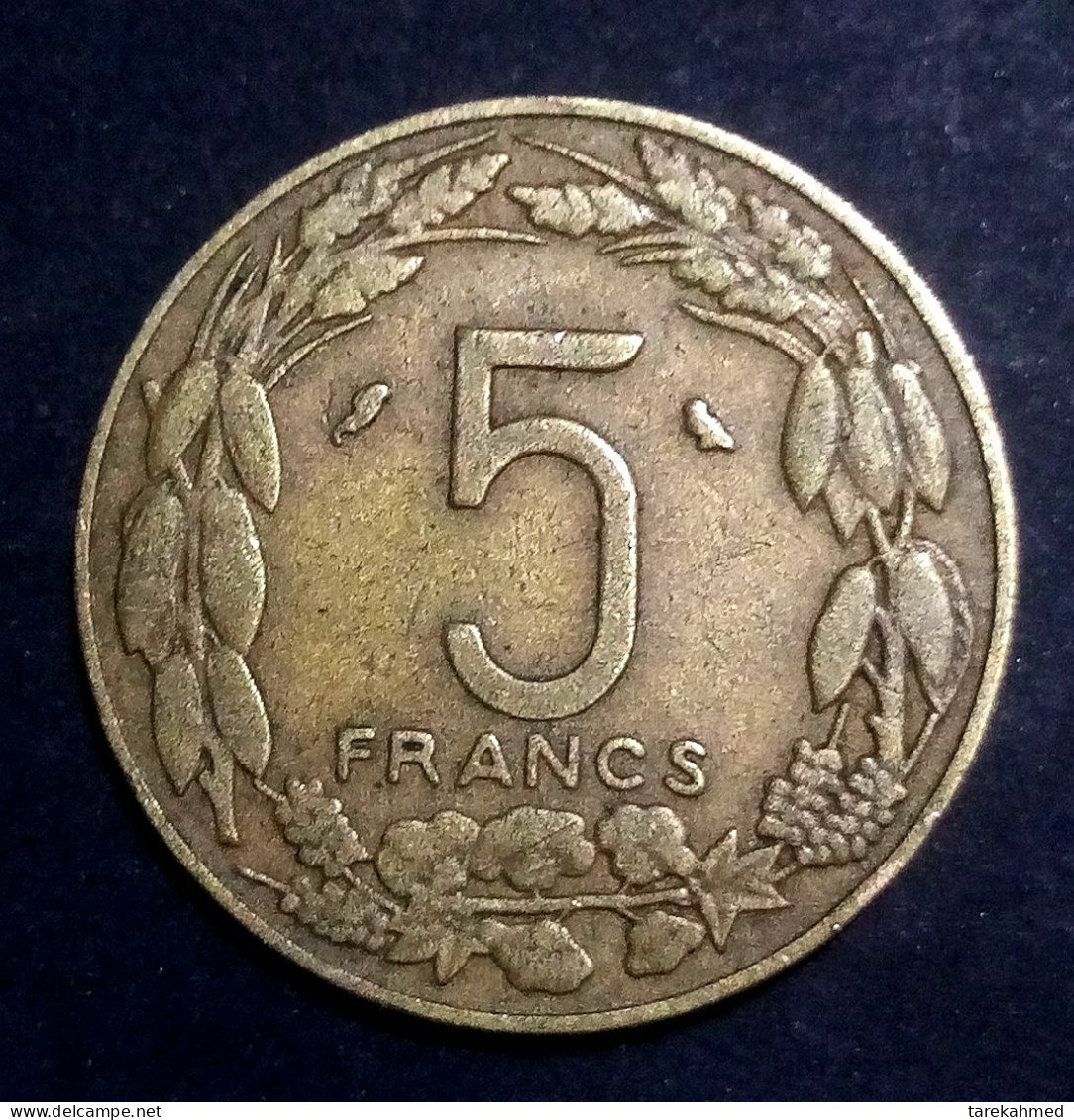 Cameroun, 5 Francs, 1970, Paris, TTB, Bronze-Aluminium, KM:10, Perfect, Agouz - Kamerun