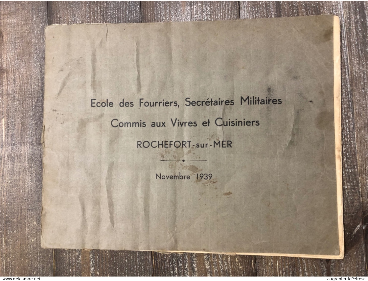 Livret école Des Fourriers 1939 Rochefort Sur Mer - Schiffe