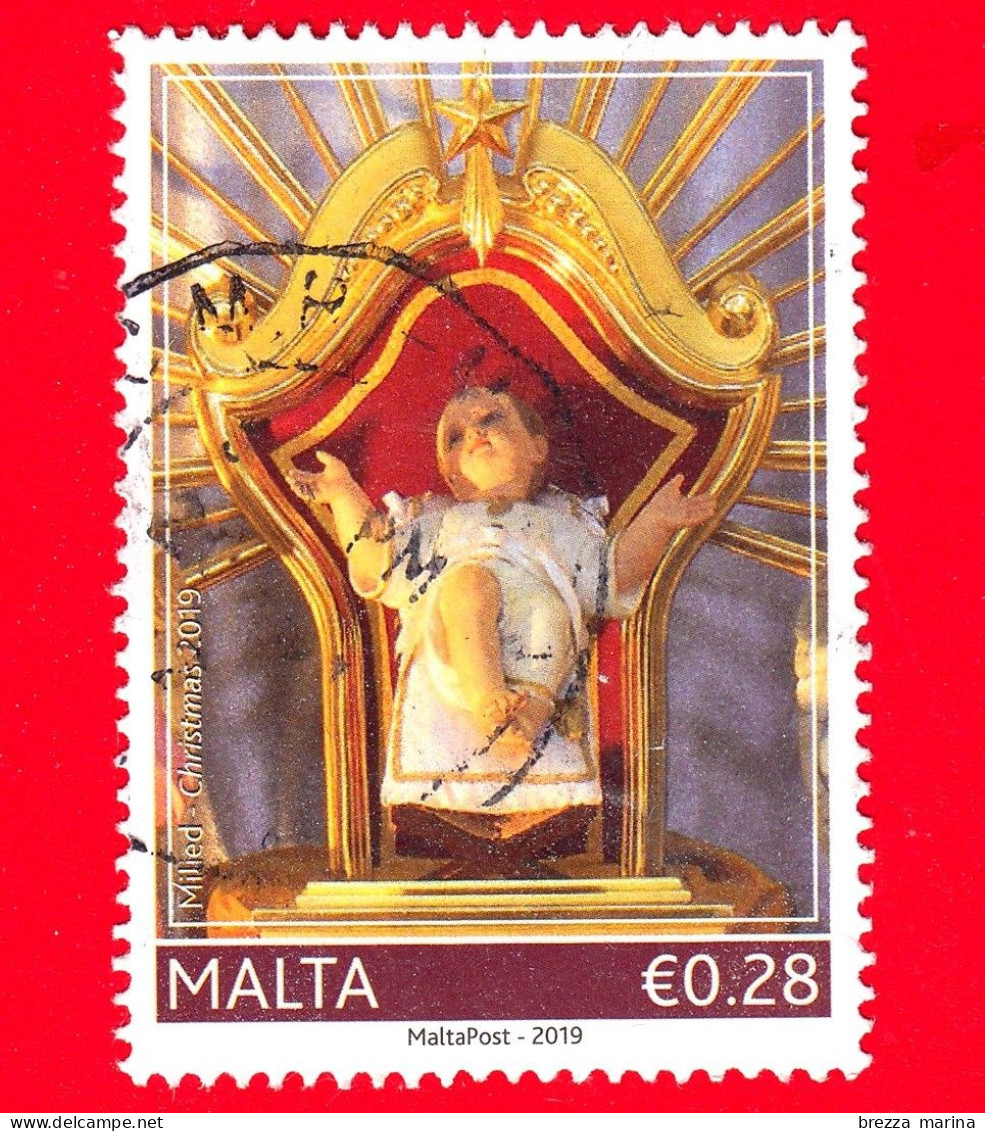 MALTA - Usato - 2019 - Natale - Bambinello - Christmas - Jesus Figurines - 0.28 - Malte