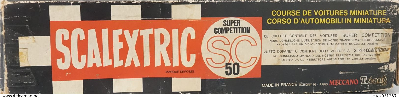 Vintage  : Triang / Meccano - Scalextric Super Competition 50 SC In Box - Race Track - 1960 's - Collectors Et Insolites - Toutes Marques