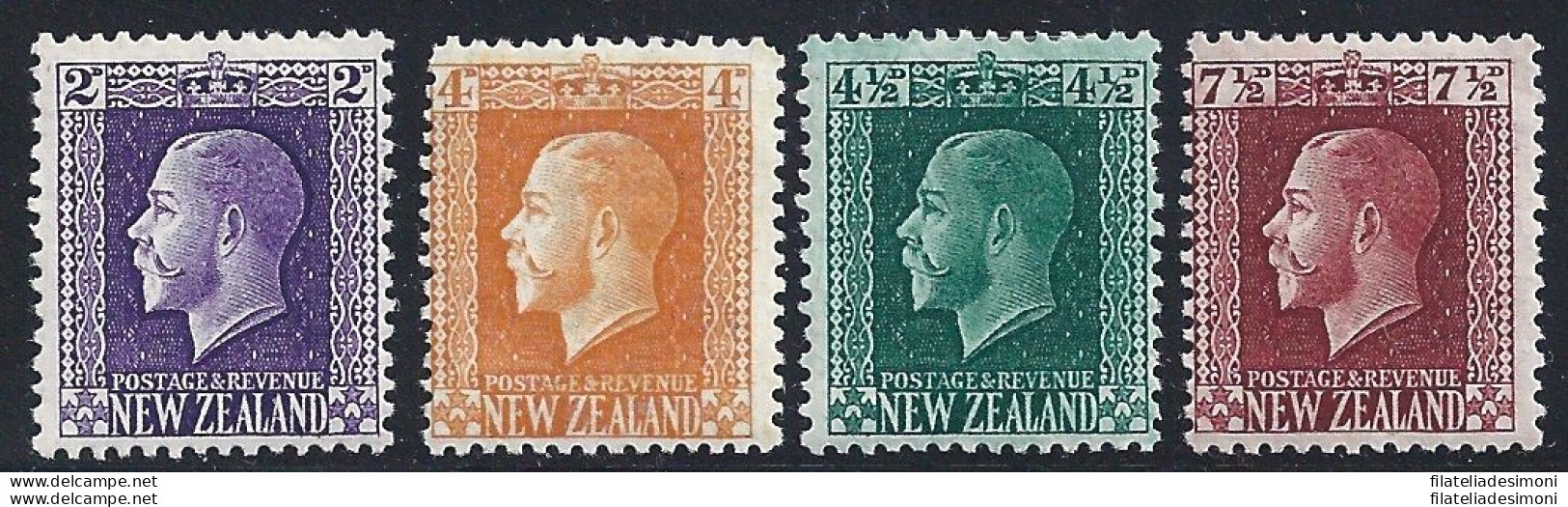 1915-22 NEW ZEALAND - Yv. N. 149-153-155-157 MLH/* - Altri & Non Classificati