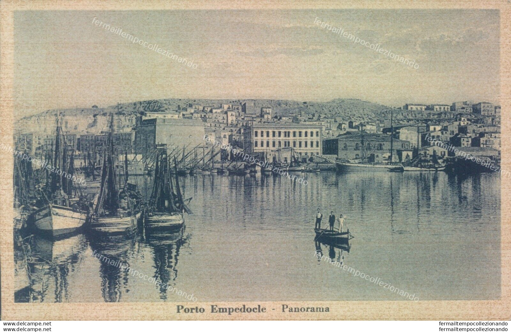 T119 Cartolina Porto Empedocle 1941 Panorama Provincia Di Agrigento - Agrigento