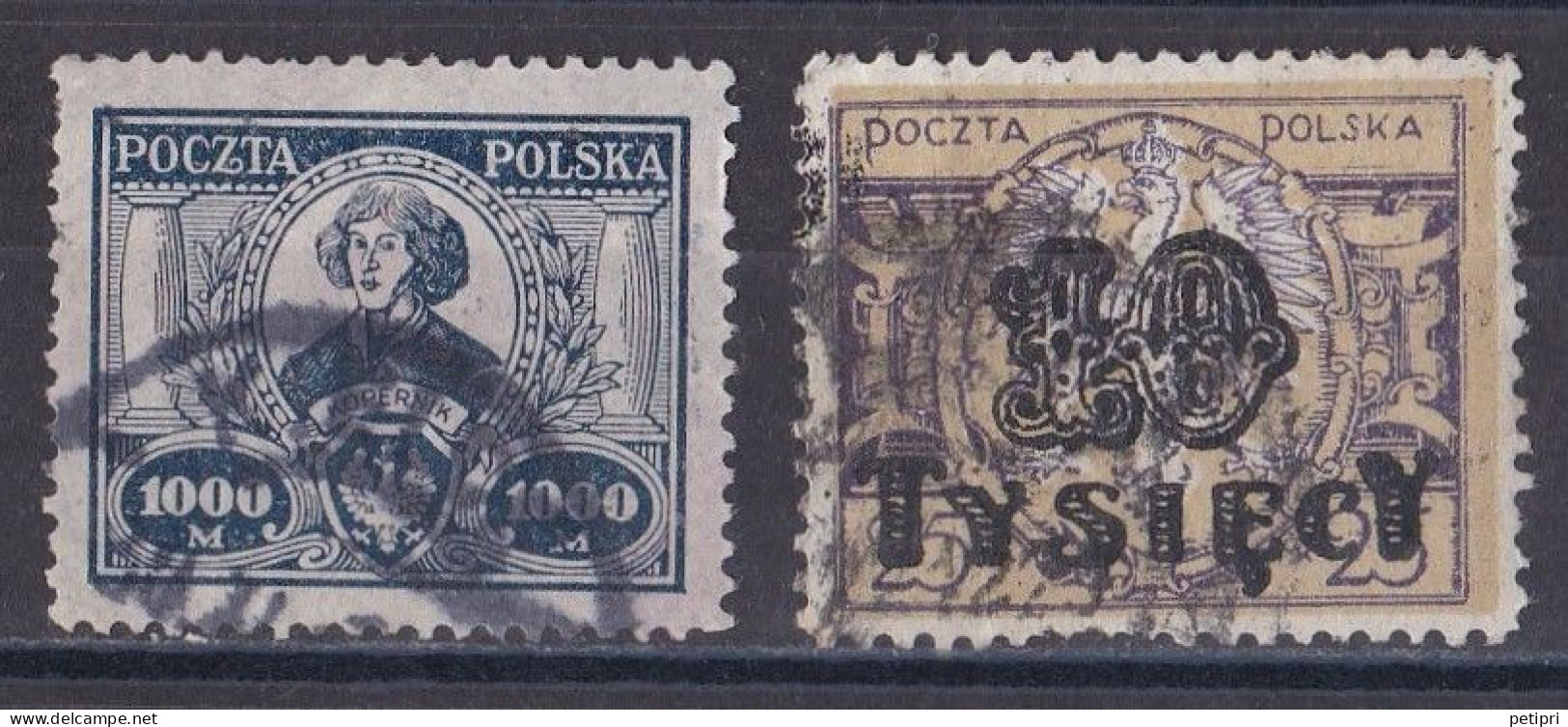 Pologne - République 1919  -  1939   Y & T N °  268   271   Oblitérés - Gebruikt
