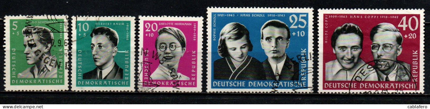 DDR - 1961 - OMAGGIO ANTIFASCISTI CADUTI DURANTE LA SECONDA GUERRA MONDIALE - USATI - Used Stamps