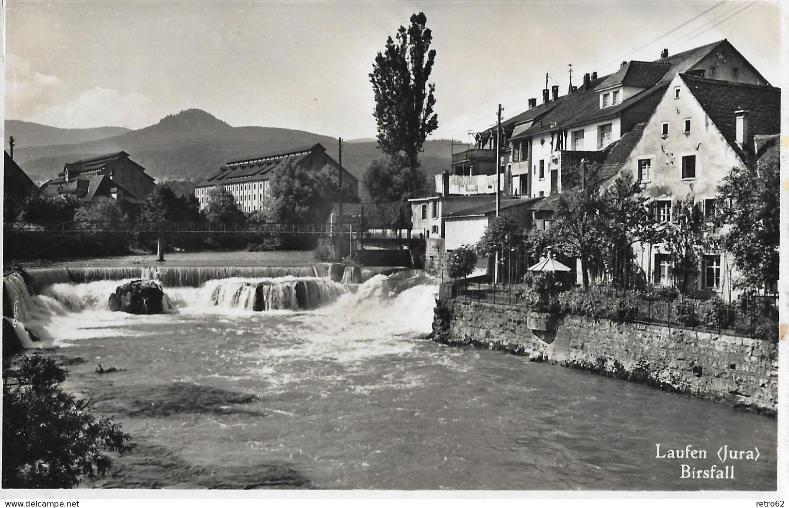 LAUFEN ► Dorfpartie Beim Birsfall Anno 1946 - Autres & Non Classés